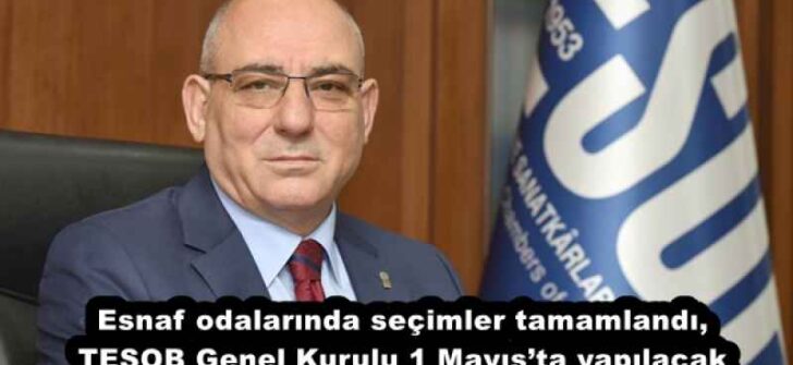 Esnaf odalarında seçimler tamamlandı, TESOB Genel Kurulu 1 Mayıs’ta yapılacak