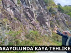 KARAYOLUNDA KAYA TEHLİKESİ