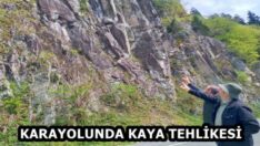 KARAYOLUNDA KAYA TEHLİKESİ