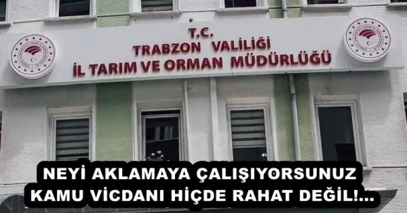 NEYİ AKLAMAYA ÇALIŞIYORSUNUZ KAMU VİCDANI HİÇDE RAHAT DEĞİL!...