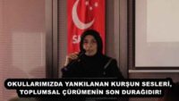 OKULLARIMIZDA YANKILANAN KURŞUN SESLERİ, TOPLUMSAL ÇÜRÜMENİN SON DURAĞIDIR!