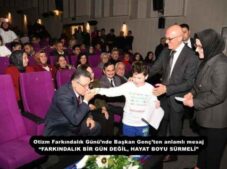 Otizm Farkındalık Günü’nde Başkan Genç’ten anlamlı mesaj “FARKINDALIK BİR GÜN DEĞİL, HAYAT BOYU SÜRMELİ”