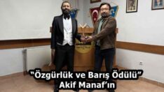 “Özgürlük ve Barış Ödülü” Akif Manaf’ın