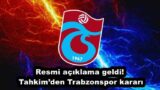 Resmi açıklama geldi! Tahkim’den Trabzonspor kararı