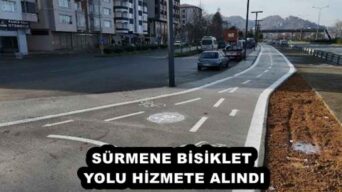 SÜRMENE BİSİKLET YOLU HİZMETE ALINDI