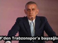 TFF’den Trabzonspor’a başsağlığı…