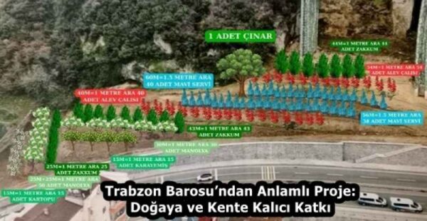 Trabzon Barosu’ndan Anlamlı Proje: Doğaya ve Kente Kalıcı Katkı