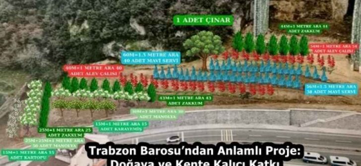 Trabzon Barosu’ndan Anlamlı Proje: Doğaya ve Kente Kalıcı Katkı