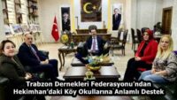 Trabzon Dernekleri Federasyonu’ndan Hekimhan’daki Köy Okullarına Anlamlı Destek