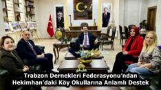 Trabzon Dernekleri Federasyonu’ndan Hekimhan’daki Köy Okullarına Anlamlı Destek