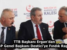 TTB Başkanı Ergan’dan BBP Genel Başkanı Destici’ye Fındık Raporu