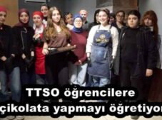 TTSO öğrencilere çikolata yapmayı öğretiyor