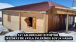 AYI SALDIRILARI BİTMİYOR  İKİZDERE’DE YAYLA EVLERİNDE BÜYÜK HASAR