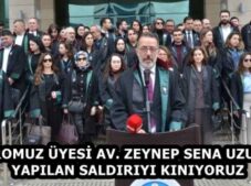 BAROMUZ ÜYESİ AV. ZEYNEP SENA UZUN’A YAPILAN SALDIRIYI KINIYORUZ