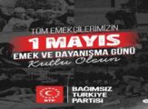 BTP’den 1 Mayıs açıklaması