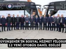 BÜYÜKŞEHİR’İN SOSYAL HİZMET FİLOSUNA 12 YENİ OTOBÜS DAHİL EDİLDİ