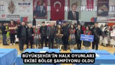 BÜYÜKŞEHİR’İN HALK OYUNLARI EKİBİ BÖLGE ŞAMPİYONU OLDU