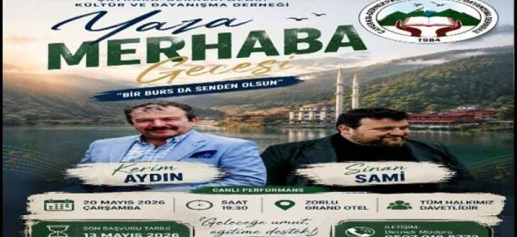 Çaykara- Dernekpazarılı üniversite öğrencilerine destek için gece programı düzenleniyor.