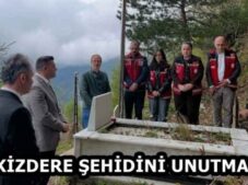 İKİZDERE ŞEHİDİNİ UNUTMADI