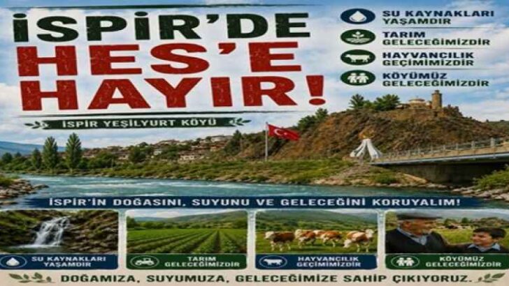 İSPİR HES İSTEMİYOR
