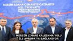 MERSİN LİMANI KALKINMA YOLU İLE AVRUPA’YA BAĞLANIYOR
