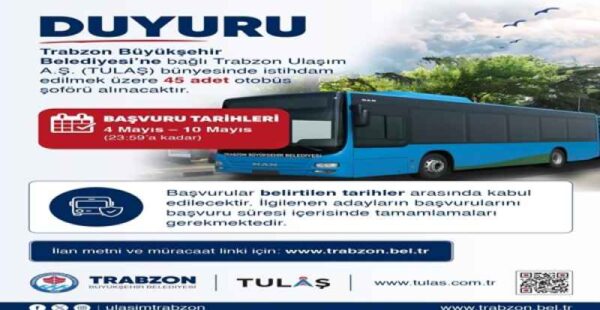 OTOBÜS ŞOFÖRLÜĞÜ İÇİN BÜYÜKŞEHİR’E BAŞVURULAR SÜRÜYOR