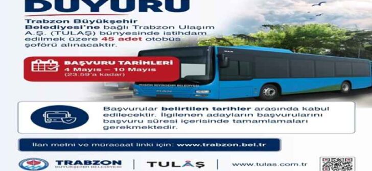 OTOBÜS ŞOFÖRLÜĞÜ İÇİN BÜYÜKŞEHİR’E BAŞVURULAR SÜRÜYOR