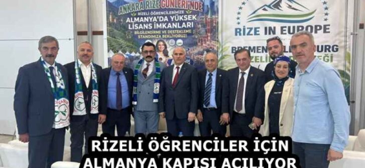 RİZELİ ÖĞRENCİLER İÇİN ALMANYA KAPISI AÇILIYOR
