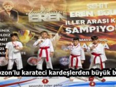 Trabzon’lu karateci kardeşlerden büyük başarı.