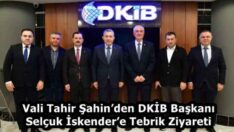 Vali Tahir Şahin’den DKİB Başkanı Selçuk İskender’e Tebrik Ziyareti