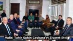 Valisi Tahir Şahin Çaykara’yı Ziyaret Etti