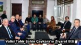 Valisi Tahir Şahin Çaykara’yı Ziyaret Etti