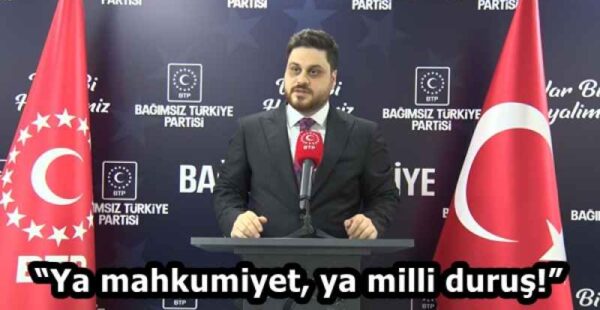 “Ya mahkumiyet, ya milli duruş!”