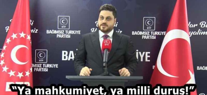 “Ya mahkumiyet, ya milli duruş!”
