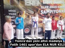 Yomra’dan yeni altın madalya Fetih 1461 spor’dan ELA NUR KILIÇ