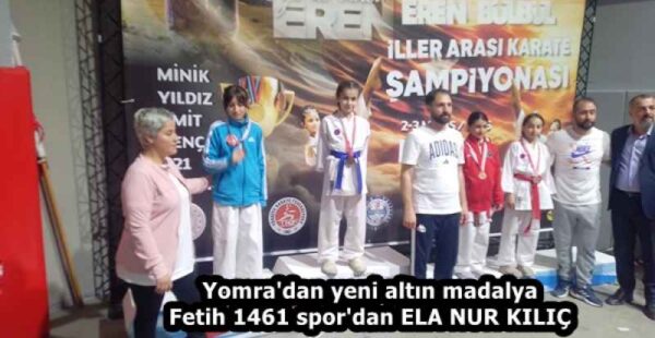 Yomra’dan yeni altın madalya Fetih 1461 spor’dan ELA NUR KILIÇ
